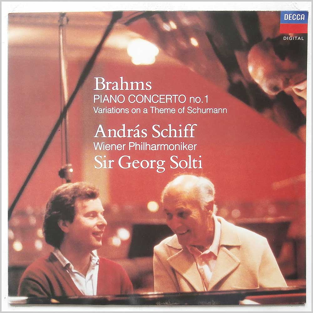 Andras Schiff, Wiener Philharmoniker, Sir Georg Solti - Brahms: Piano Concerto No. 1 Variations On A Theme Of Schumann  (425 110-1) 