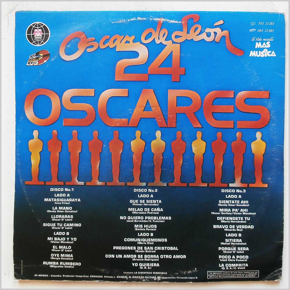 Oscar De Leon - 24 Oscares  (565 21385) 