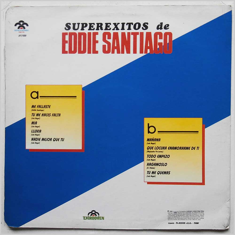 Eddie Santiago - Super Exitos De Eddie Santiago  ((61) 1035) 