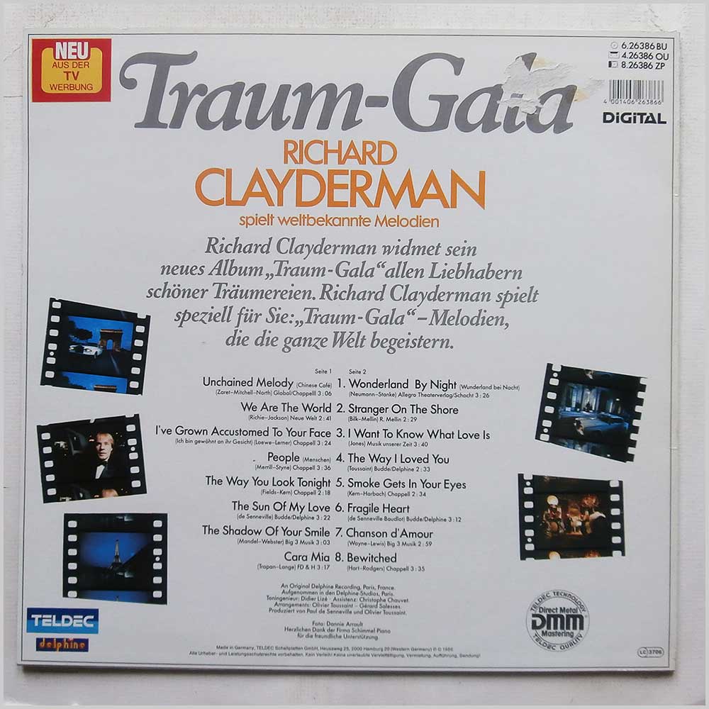 Richard Clayderman - Traum-Gala  (6 26386) 