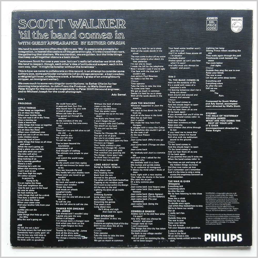 Scott Walker - Til The Band Comes In  (6308035) 