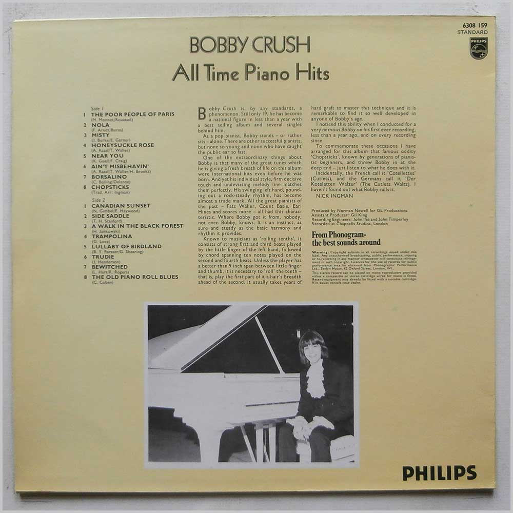 Bobby Crush - All Time Piano Hits  (6308 159) 