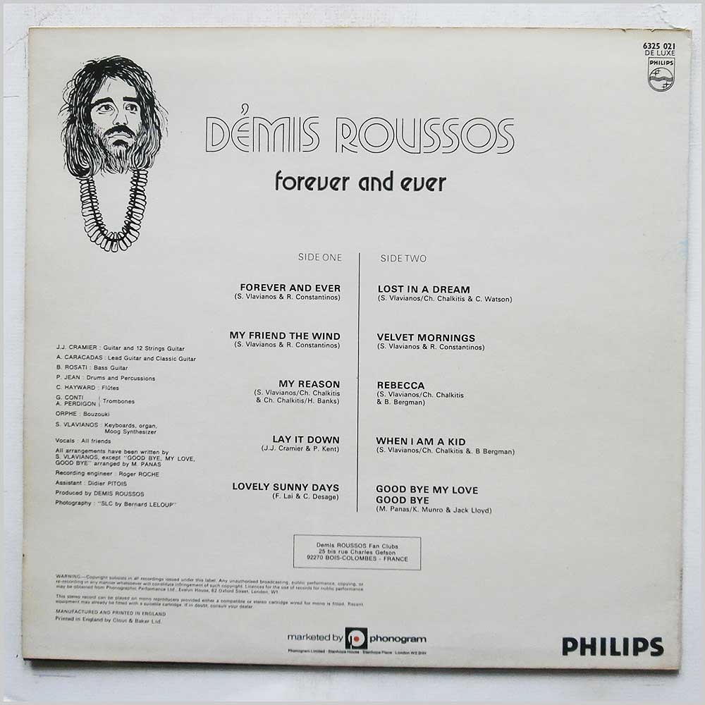 Demis Roussos - Forever And Ever  (6325 021) 
