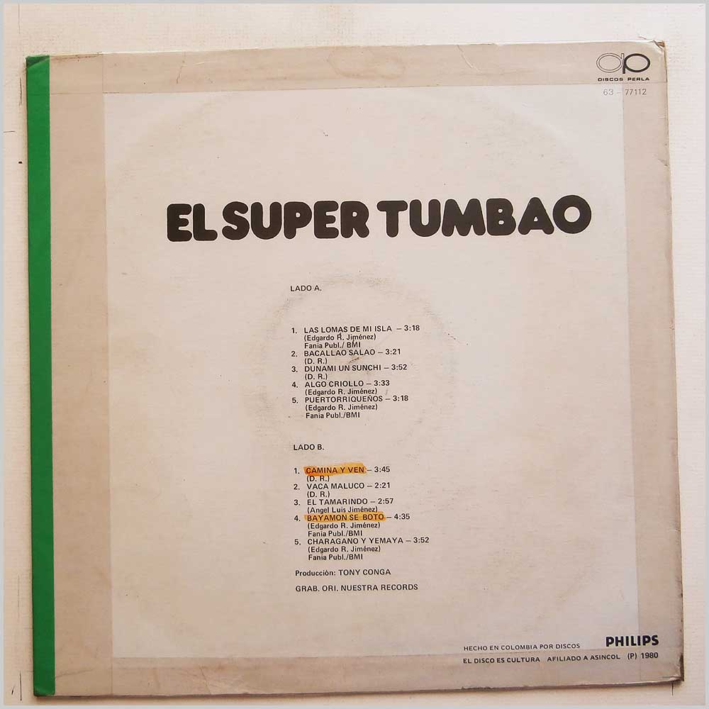 Pachapo Y El Super Tumbao - El Super Tumbao  (6377 112) 