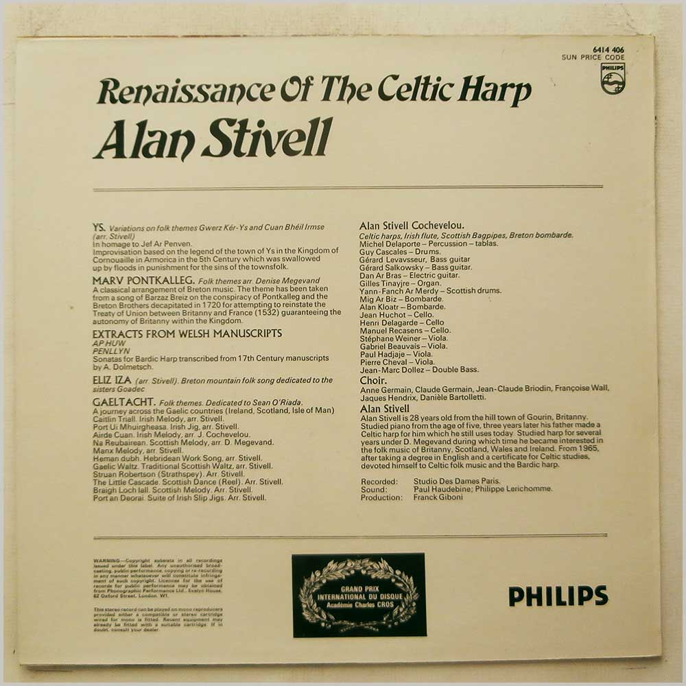 Alan Stivell - Renaissance Of The Celtic Harp  (6414 406) 