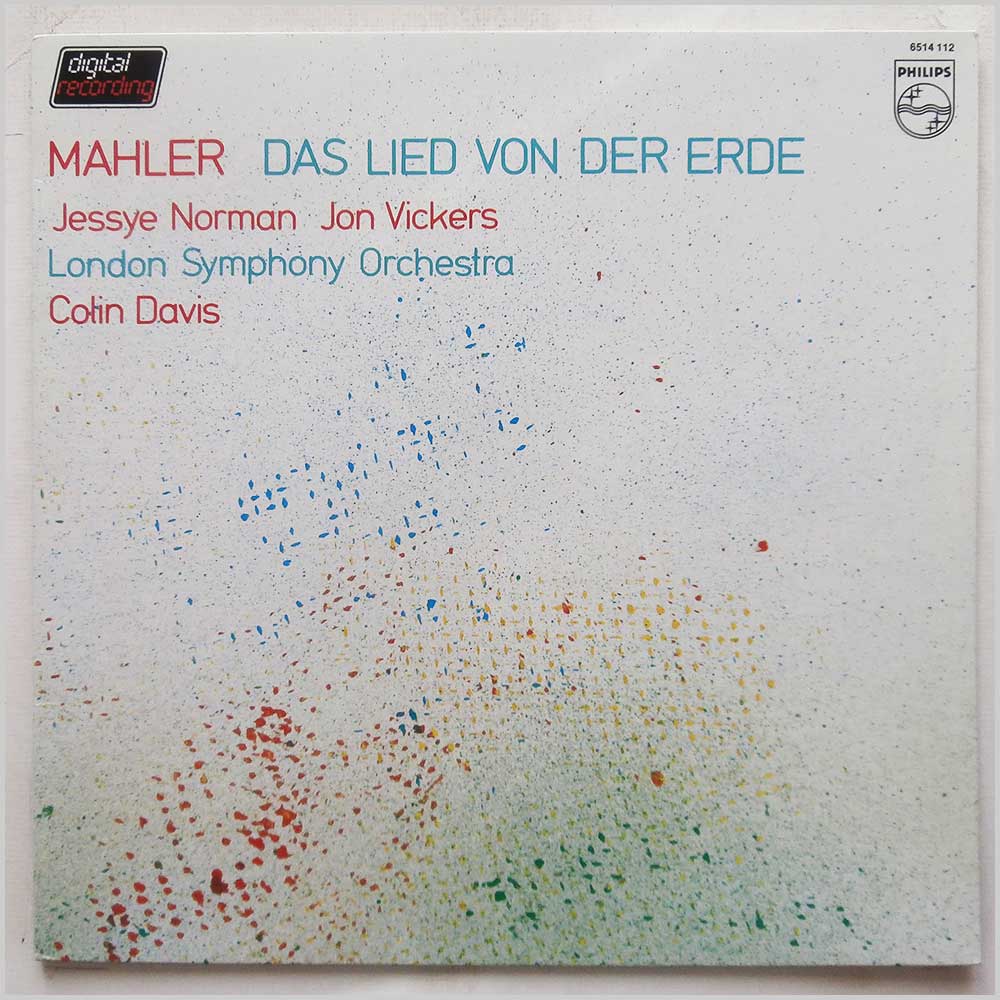 Jessye Norman, Jon Vickers, London Symphony Orchestra Sir Colin Davis - Mahler: Das Lied Von Der Erde  (6514 112) 