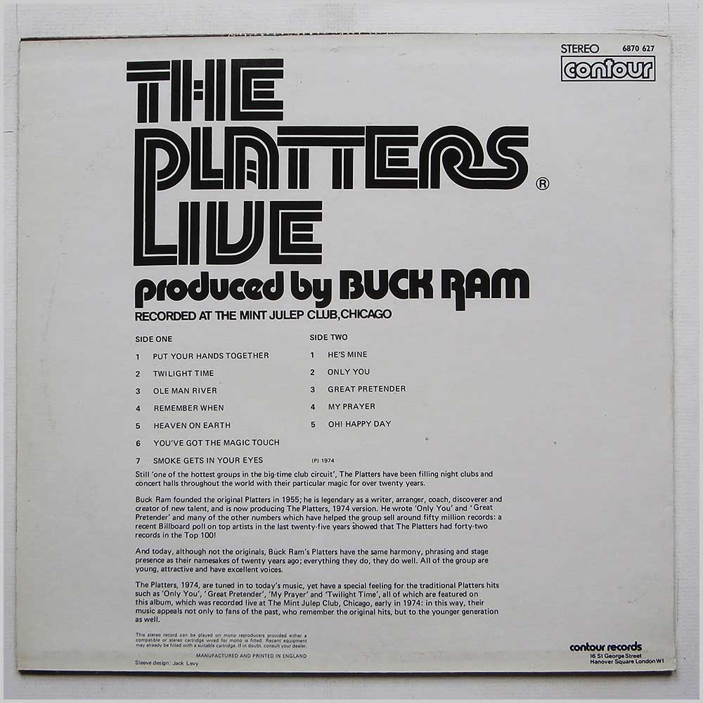 The Platters - The Platters Live  (6870 627) 