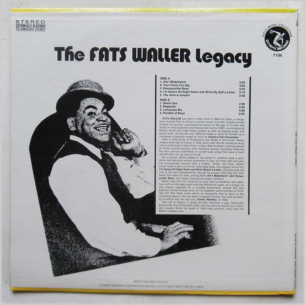 Fats Waller - The Fats Waller Legacy  (7106) 