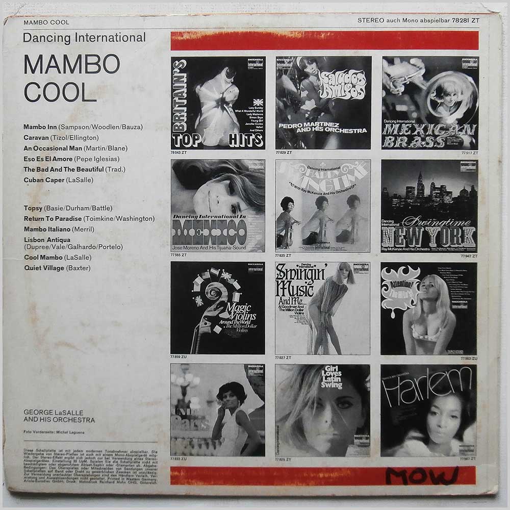 George LaSalle and His Orchestra - Mambo Cool: Dancing International  (78 281 ZT) 