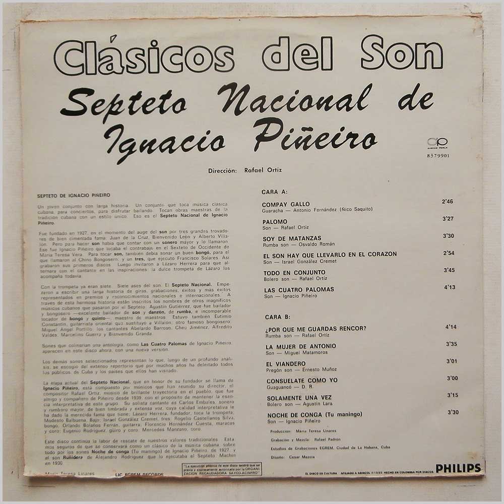 Septeto Nacional De Ignacio Pineiro - Clasicos Del Son Vol.1  (8379901) 