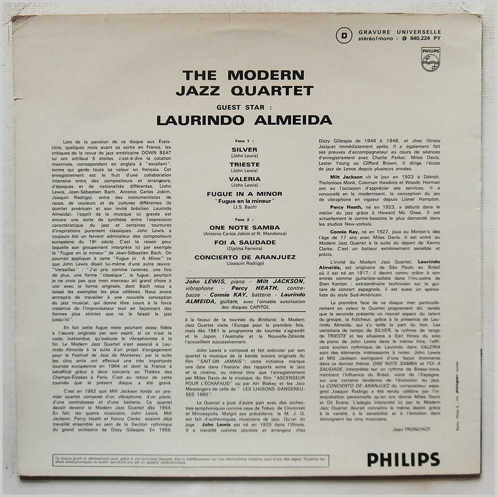 The Modern Jazz Quartet, Laurindo Almeida - Concierto De Aranjuez  (840.224 PY) 