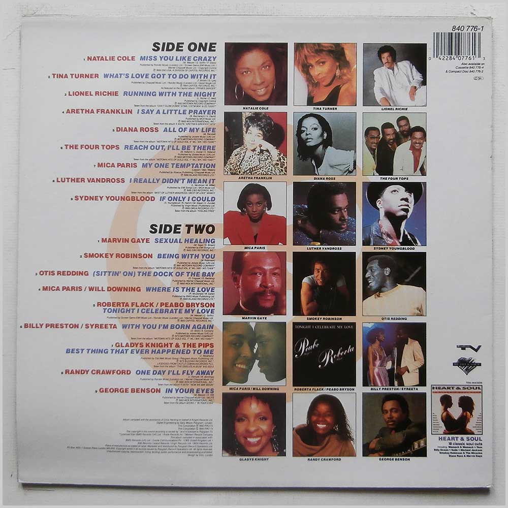 Various - Body and Soul: Heart and Soul II  (840 776-1) 