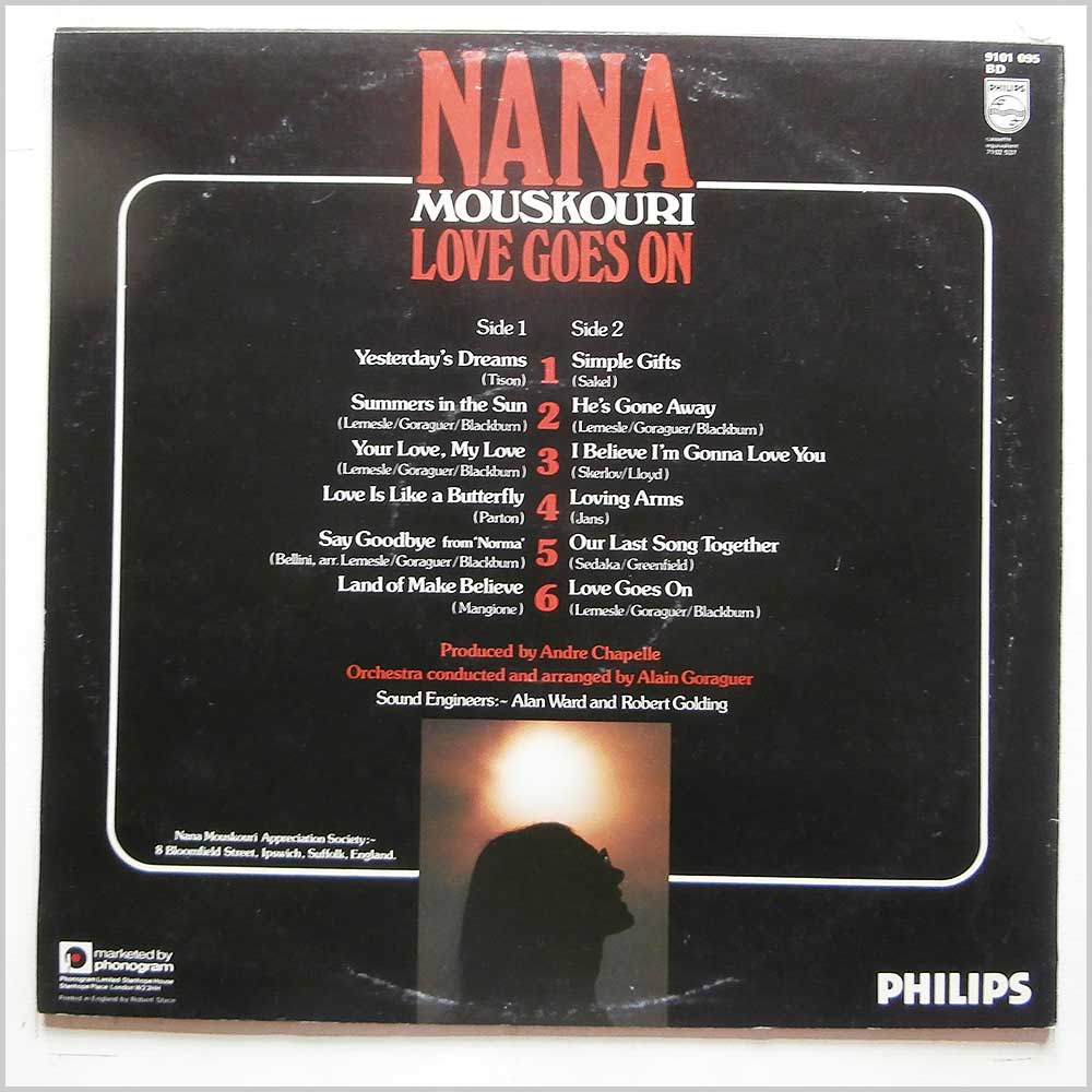 Nana Mouskouri - Love Goes On  (9101 095) 