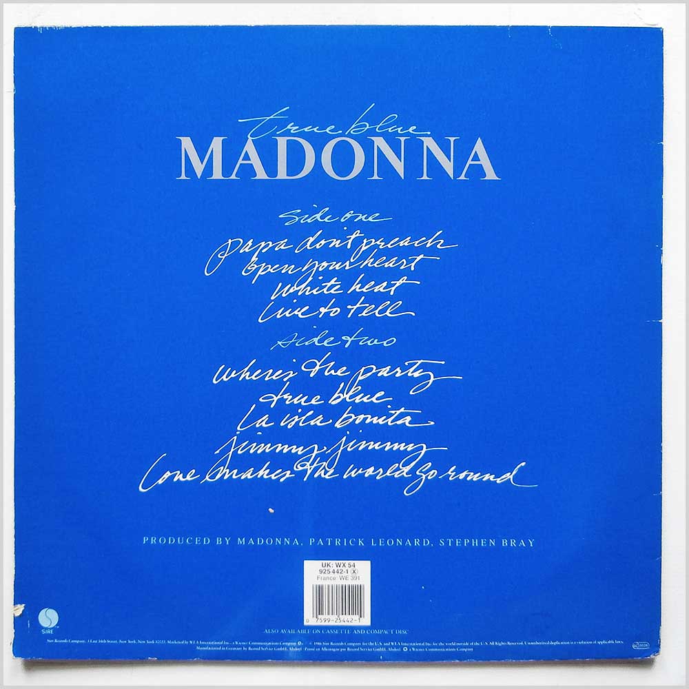 Madonna - True Blue  (925 442-1) 