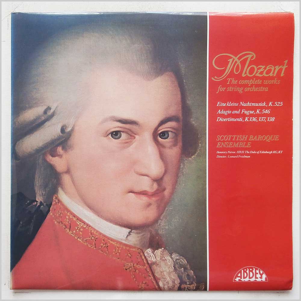 Leonard Friedman, Scottish Baroque Ensemble - Mozart: The Complete Works For String Orchestra  (ABY 809) 