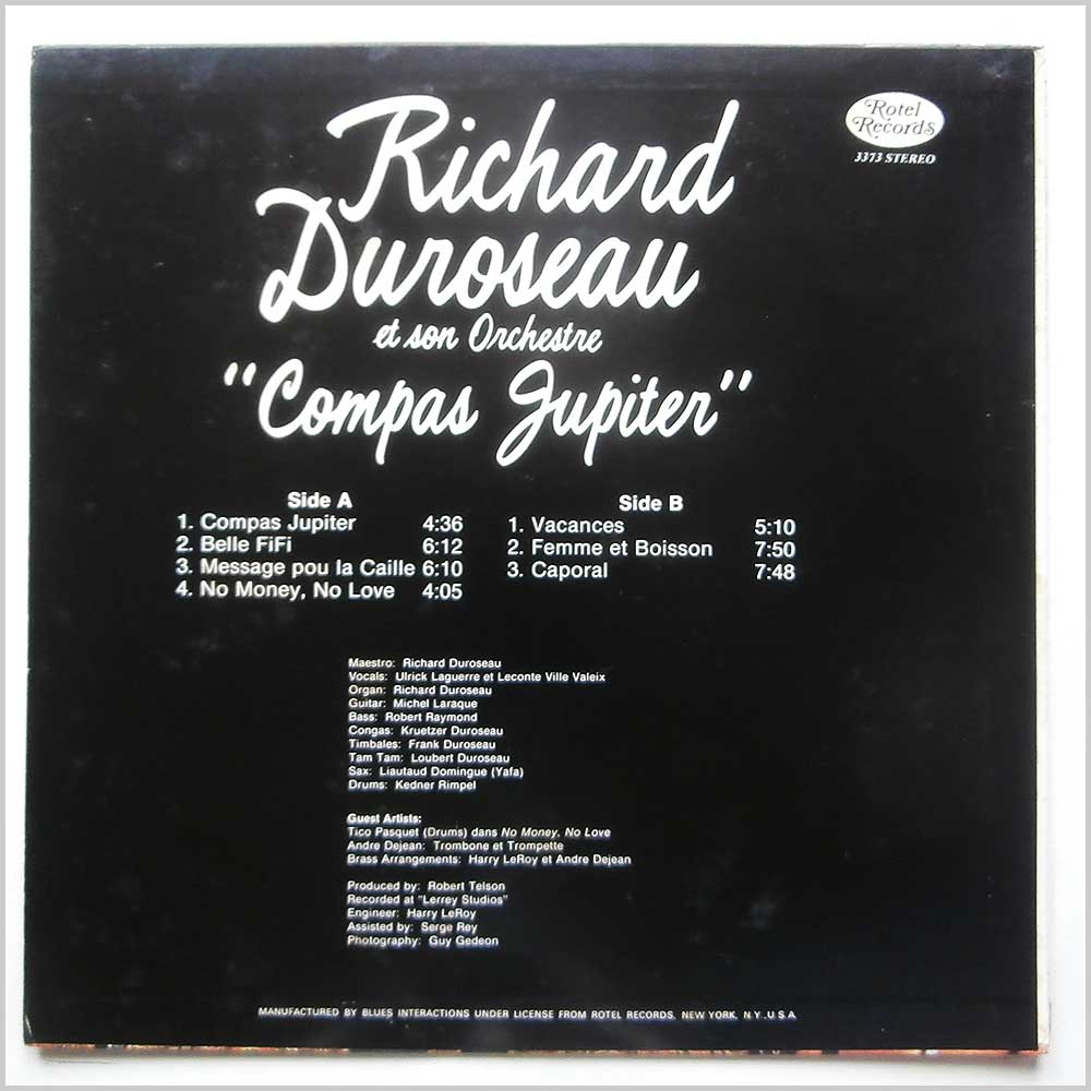 Richard Duroseau Et Son Orchestre - Compas Jupiter  (AC-10003) 