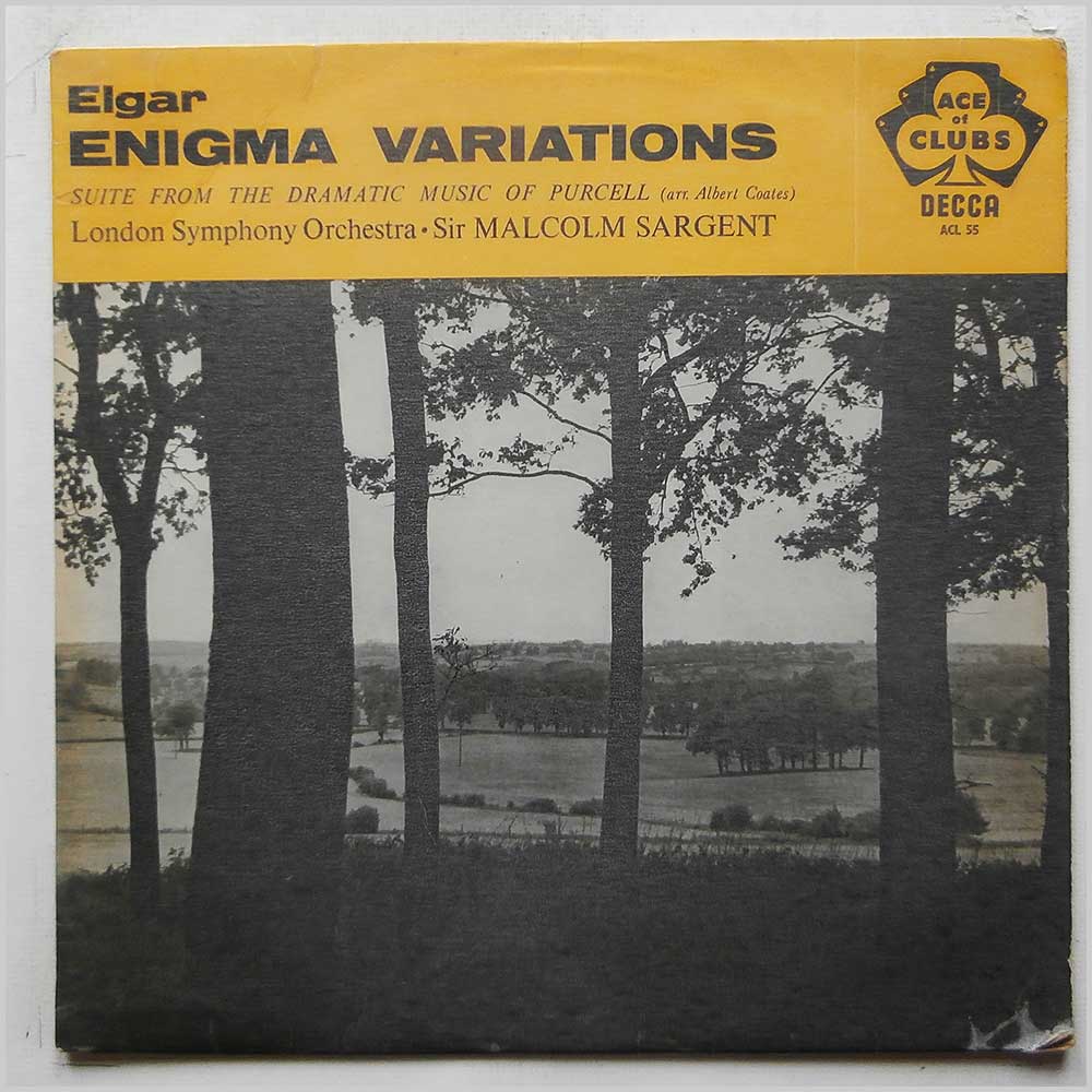 Sir Malcolm Sargent, The London Symphony Orchestra - Elgar: Enigma Variations, Suite From The Dramatic Music Of Purcell  (ACL 55) 