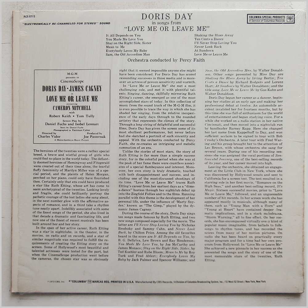 Doris Day - Love Me Or Leave Me  (ACS 8773) 