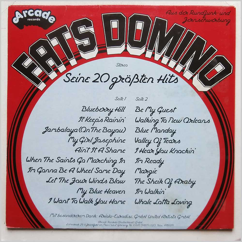 Fats Domino - Fats Domino Seine So Grossten Hits  (ADEG 22) 