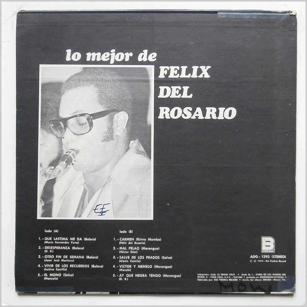 Felix Del Rosario - Lo Mejor De Felix Del Rosario  (ADG-1293) 