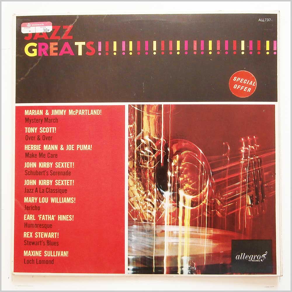 Various - Jazz Greats  (ALL 737) 