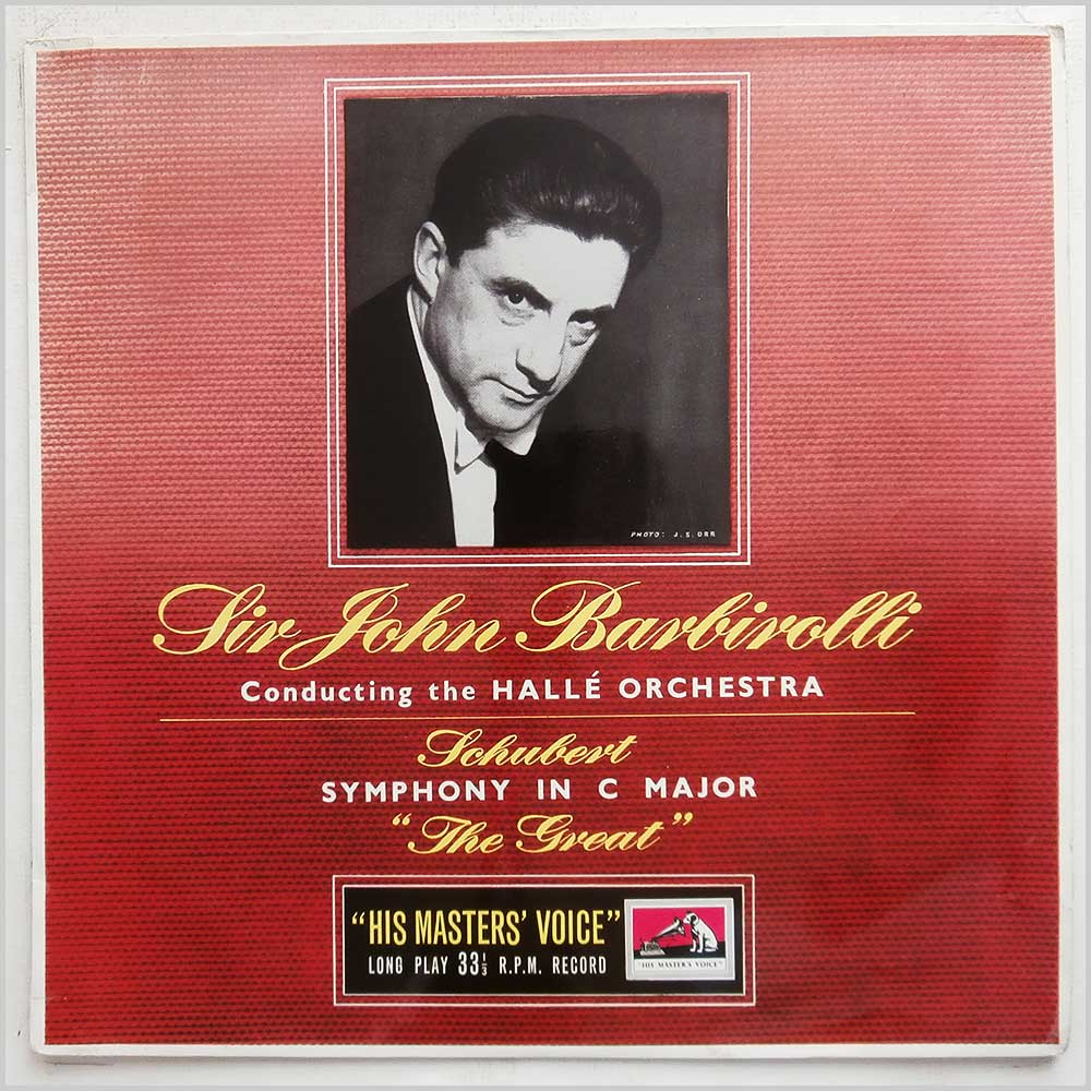 Sir John Barbirolli, Halle Orchestra - Schubert: Symphony In C Major The Great  (ALP 1178) 