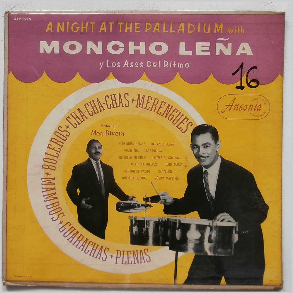 Moncho Lena Y Los Ases Del Ritmo, Mon Rivera - A Night At The Palladium  (ALP 1219) 