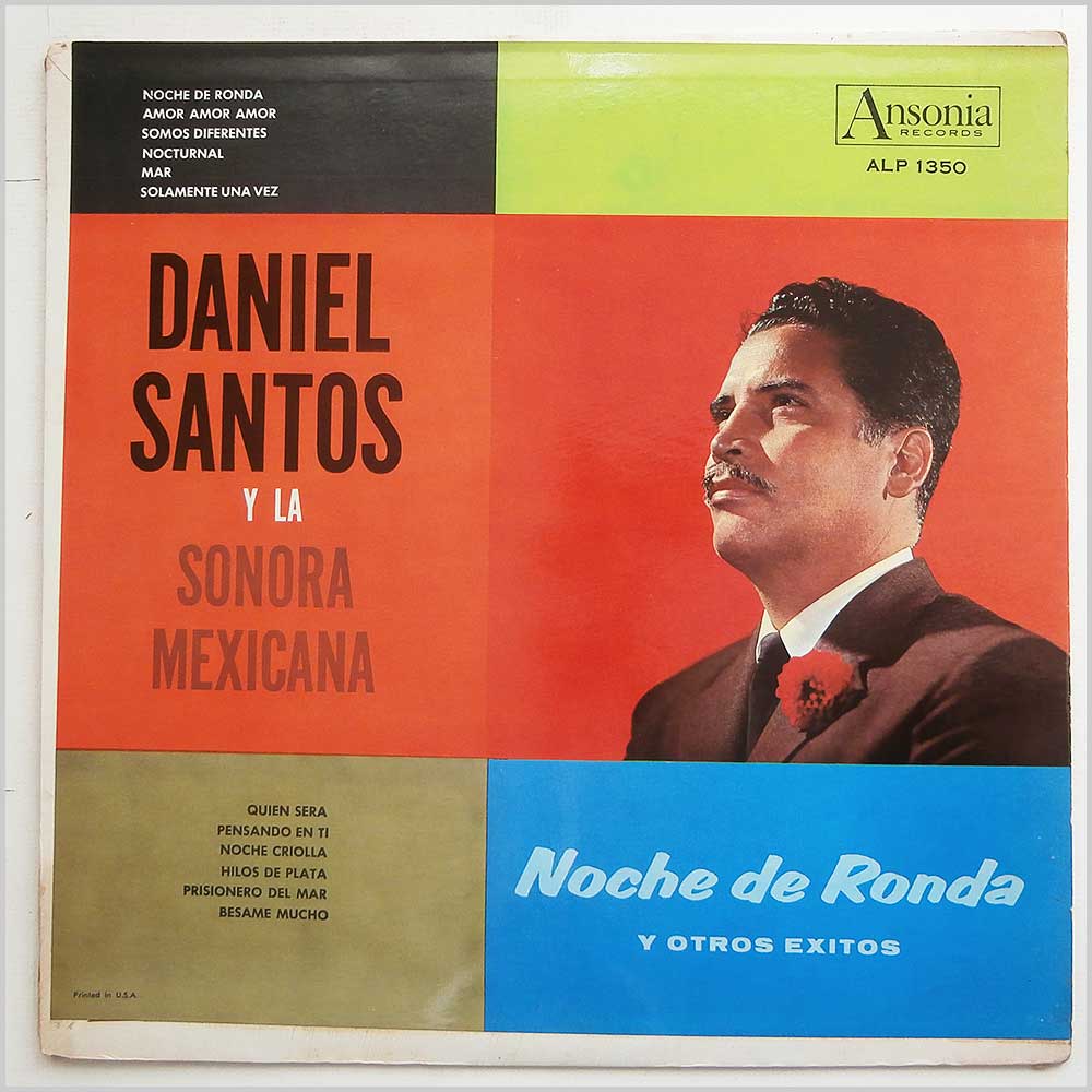 Daniel Santos Y La Sonora Mexicana - Noche De Ronda Y Otros Exitos  (ALP-1350) 