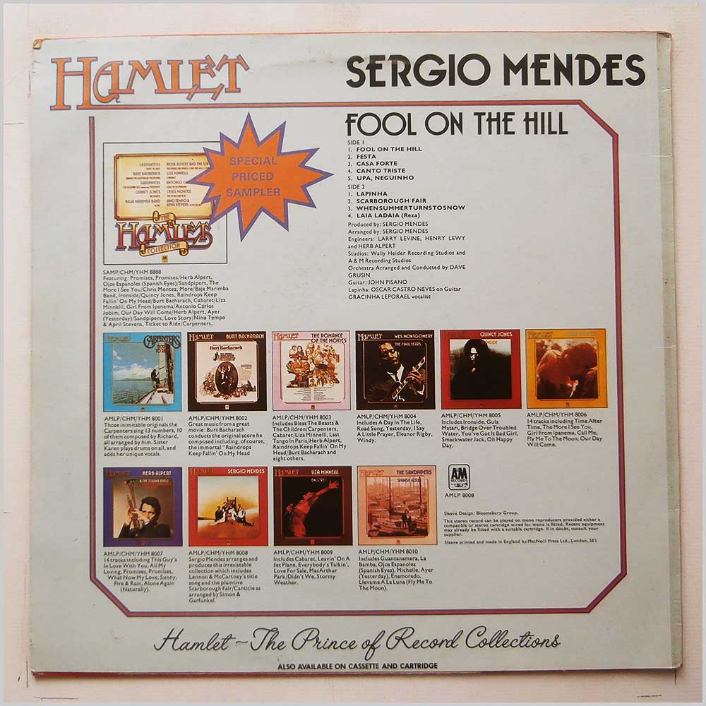 Sergio Mendez and Brasil '66 - Fool On The Hill  (AMLP 8008) 