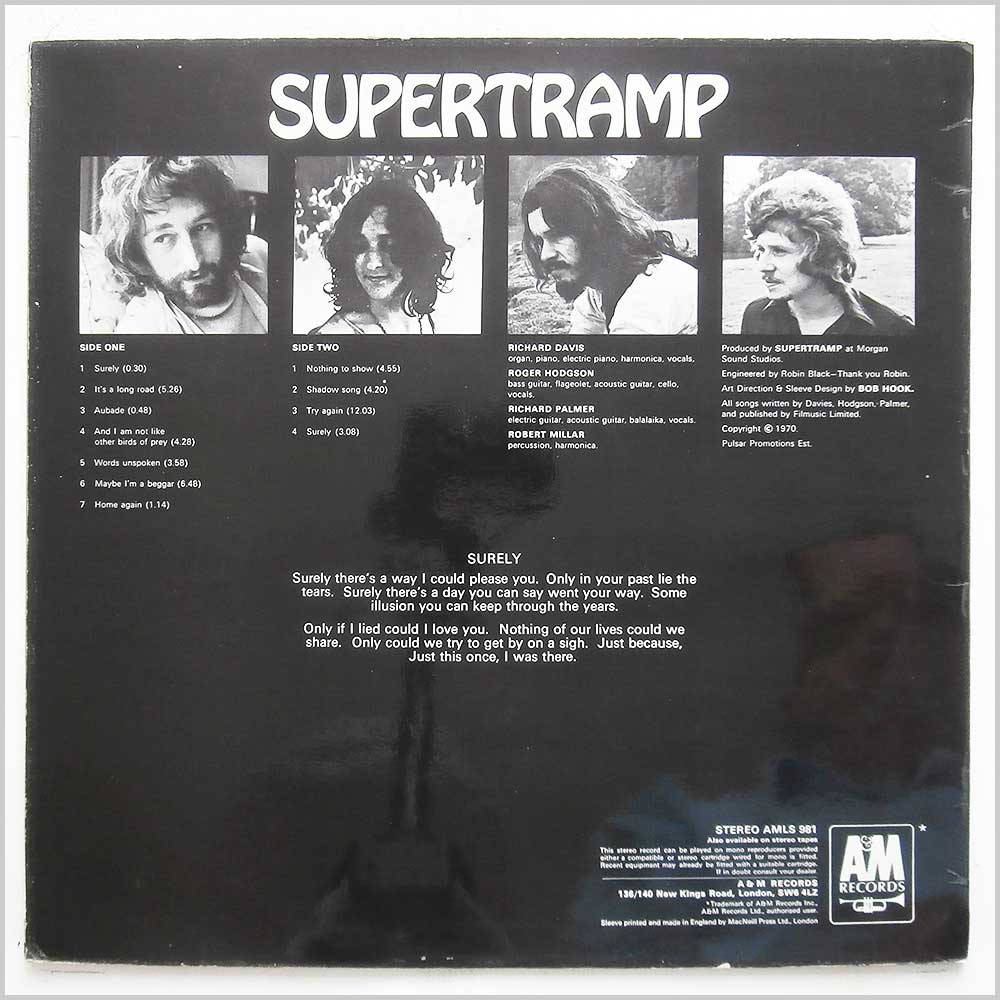Supertramp - Supertramp  (AMLS 981) 