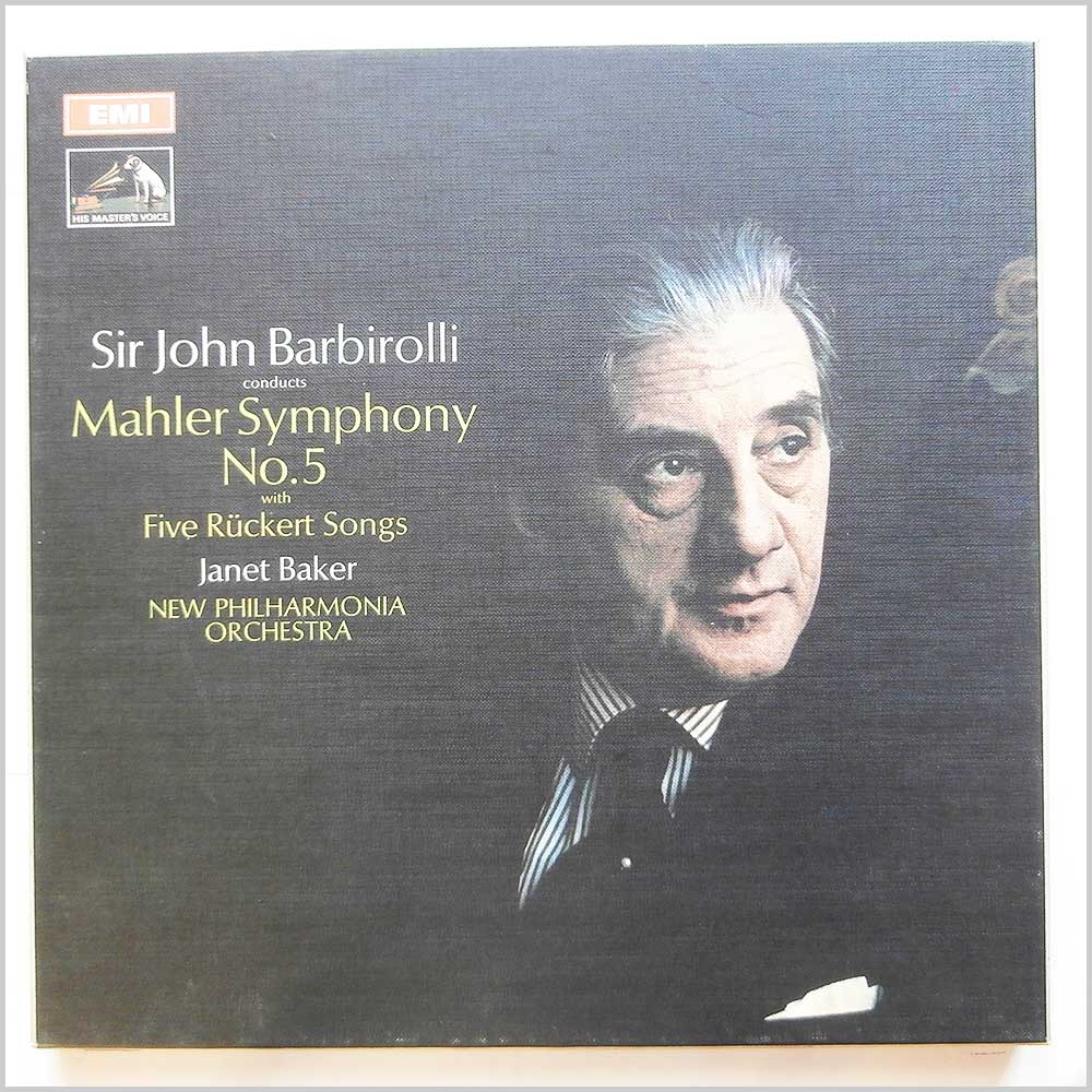 Sir John Barbirolli, Janet Baker, New Philharmonia Orchestra - Mahler: Symphony No.5 with Five Ruckert Songs  (ASD 2518.9 SLS 785) 