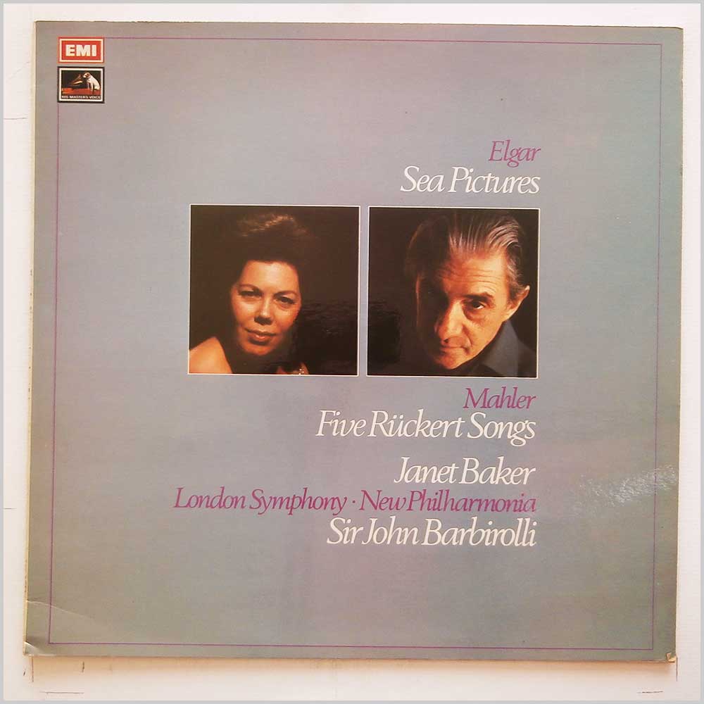 Janet Baker, Sir John Barbirolli, The London Symphony Orchestra - Elgar: Sea Pictures, Mahler: Five Ruckert Songs  (ASD 2721) 