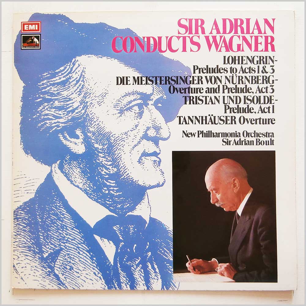 Sir Adrian Boult, New Philharmonia Orchestra - Sir Adrian Conducts Wagner  (ASD 2812) 