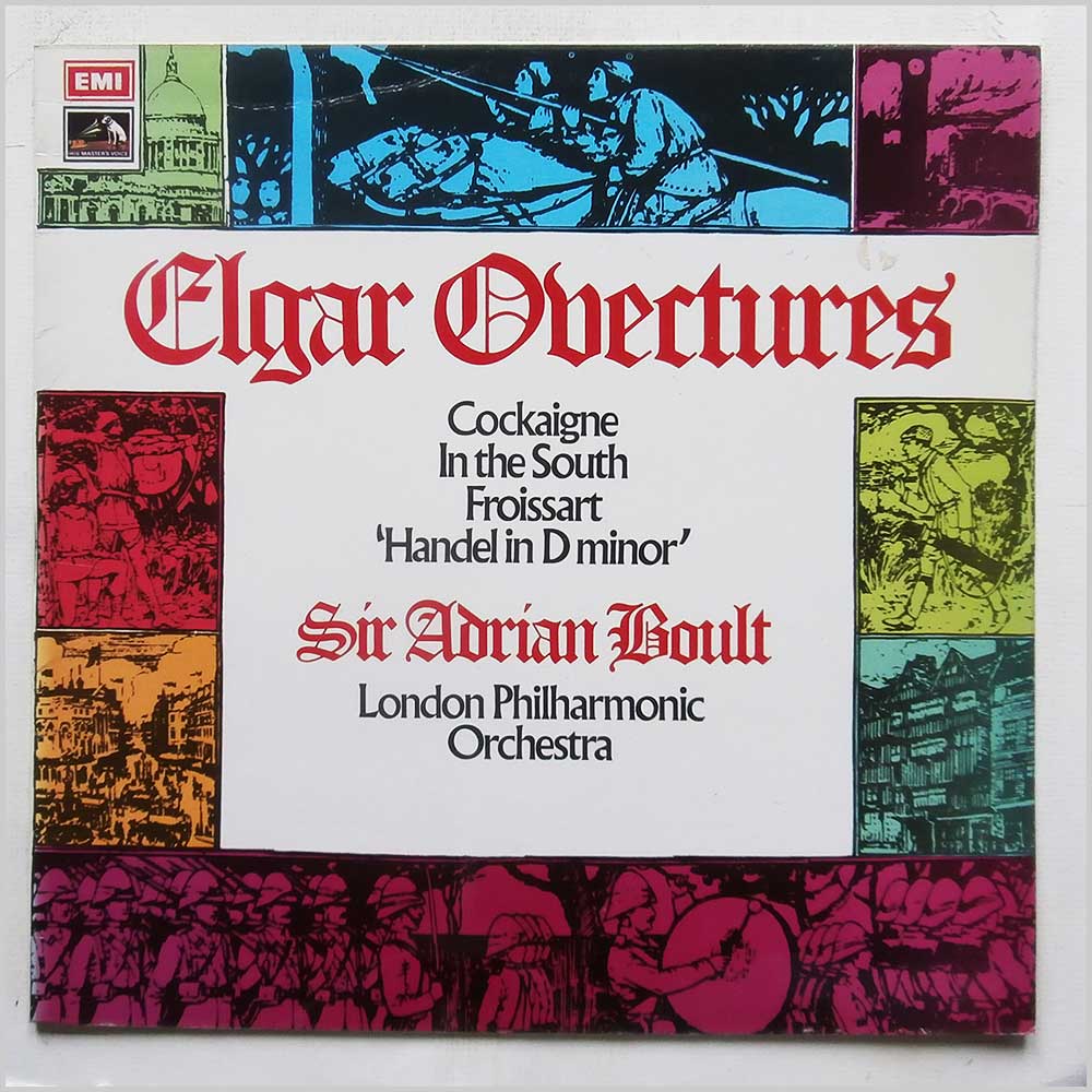 Sir Adrian Boult, London Philharmonic Orchestra - Elgar Overtures  (ASD 2822) 