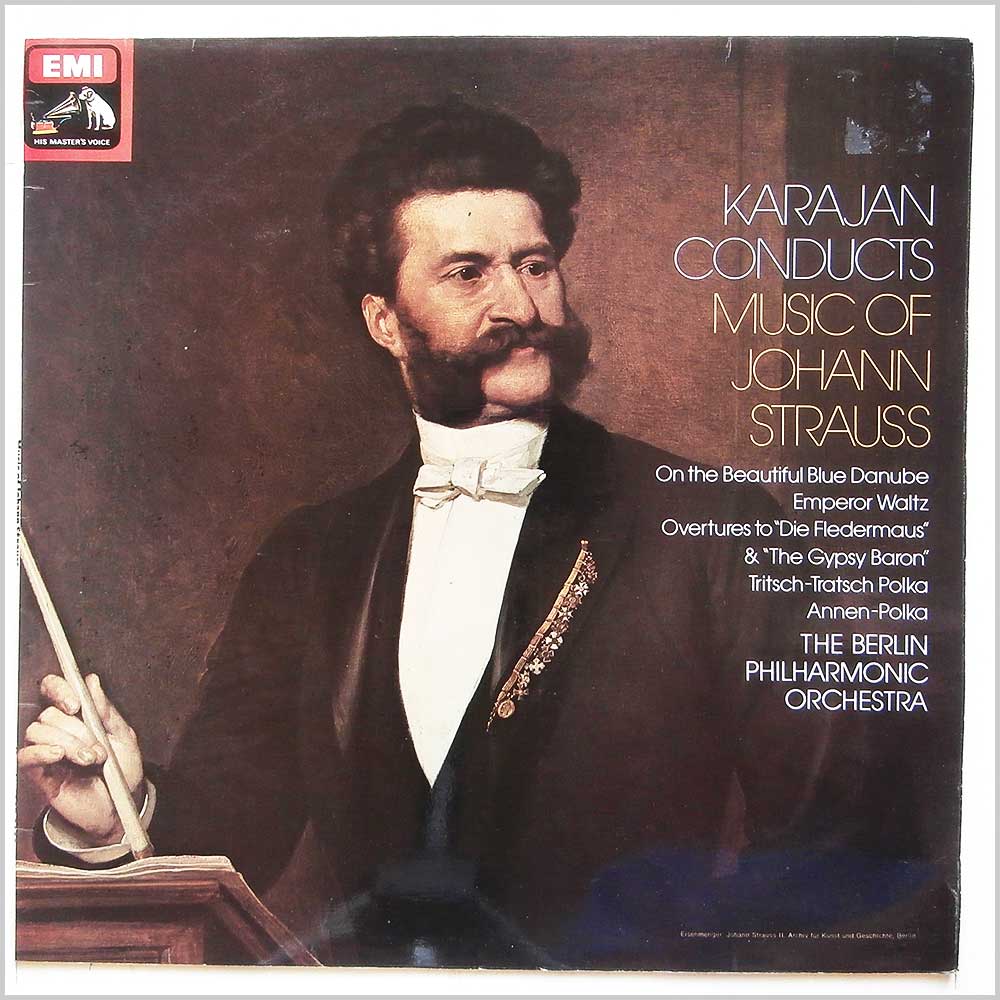 Herbert Von Karajan, The Berlin Philharmonic Orchestra - Karajan Conducts Music Of Johann Strauss  (ASD 3132) 