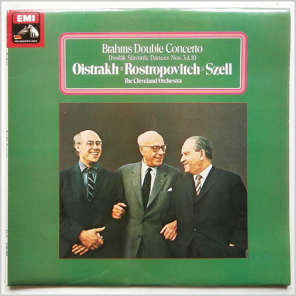 David Oistrakh, Mstislav Rostropovitsch, George Szell - Brahms: Double Concerto, Dvorak Slavonic Dances Nos. 3 and 10  (ASD 3312) 