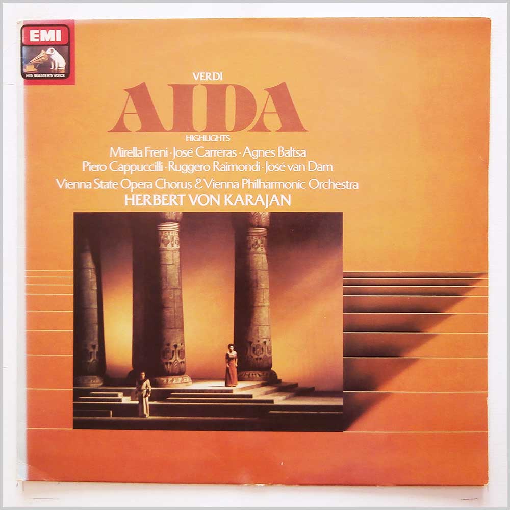 Herbert Von Karajan, Vienna State Opera Chorus, Vienna Philharmonic Orchestra - Verdi: Aida Highlights  (ASD 3983) 