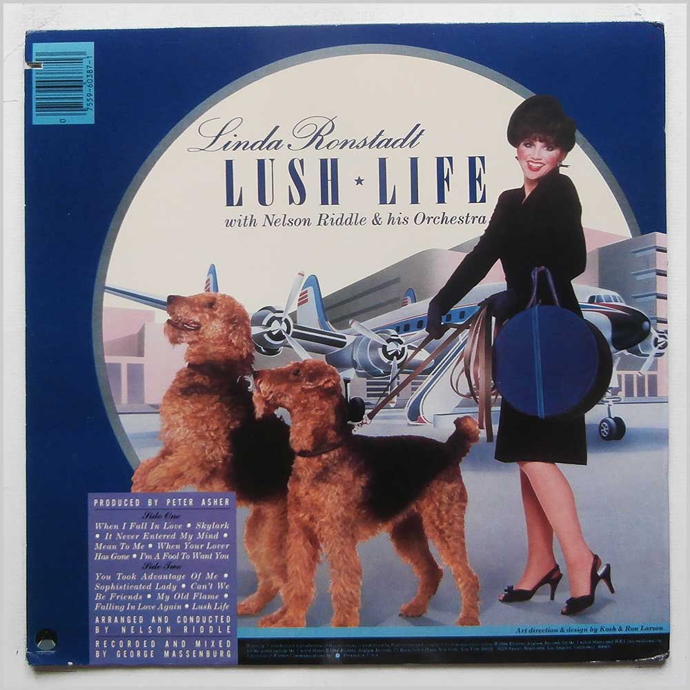 Linda Ronstadt With Nelson Riddle and His Orchestra - Lush Life  (ASYLUM 9 60387-1) 