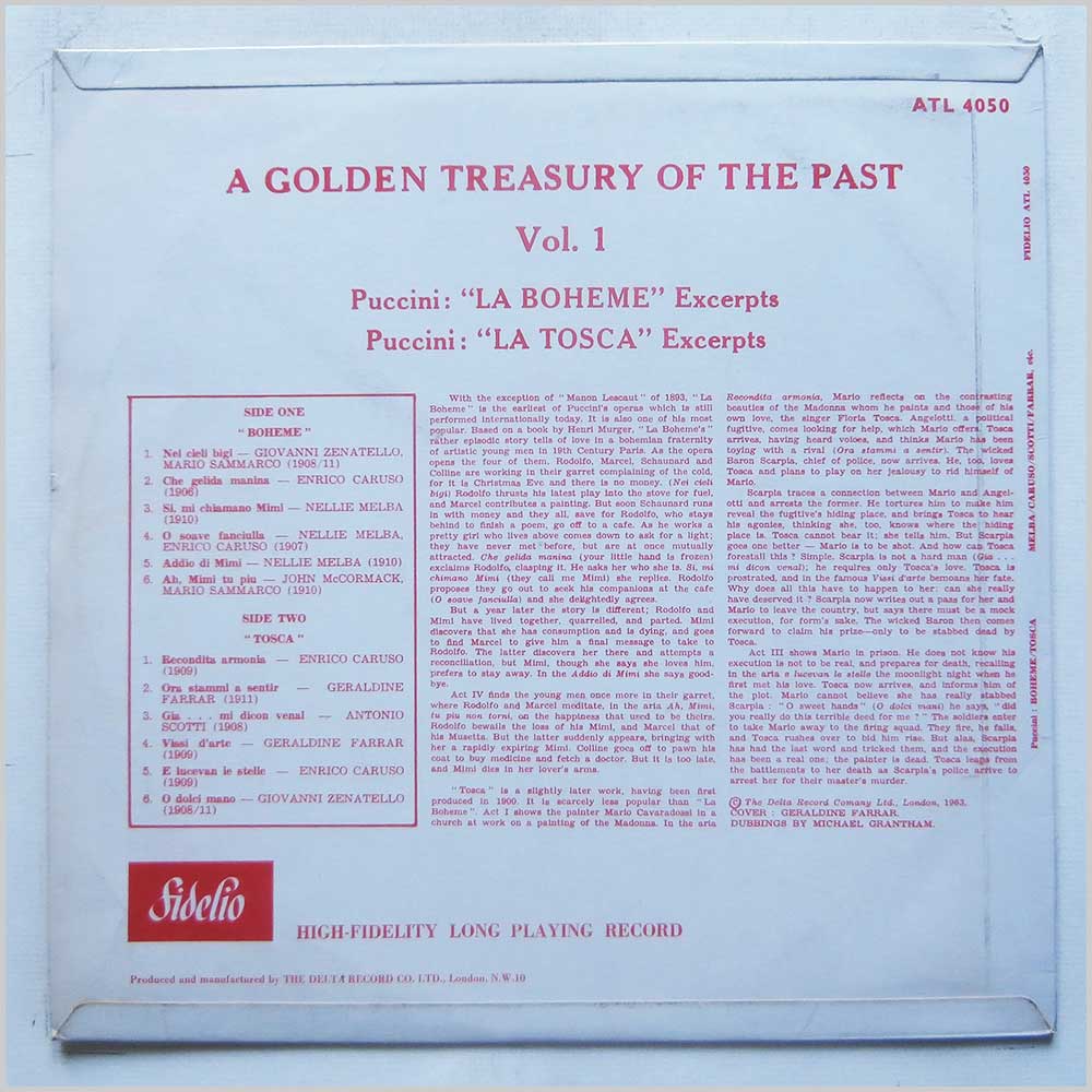 Various - Giacomo Puccini: La Boheme  (ATL 4050) 