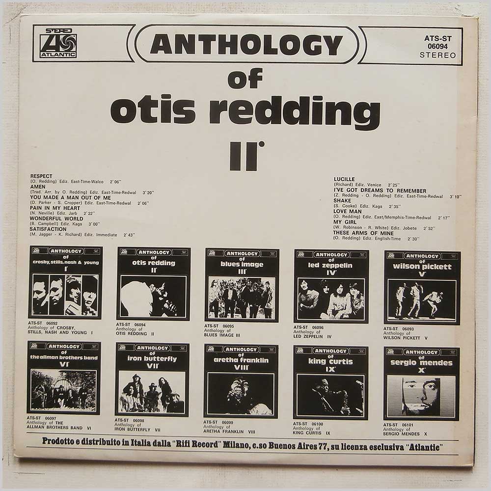 Otis Redding - Anthology Of Otis Redding II  (ATS-ST 06094) 