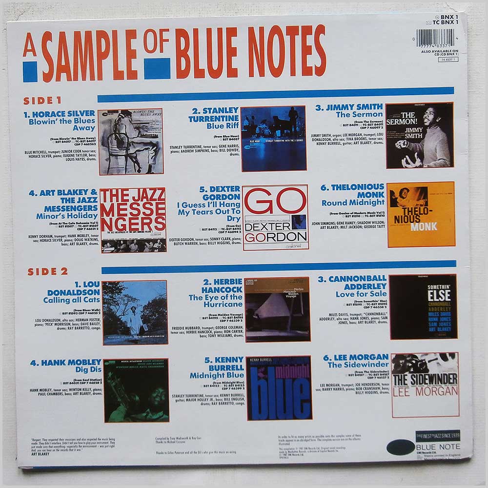 Various - A Sample Of Blue Notes  (BNX 1) 