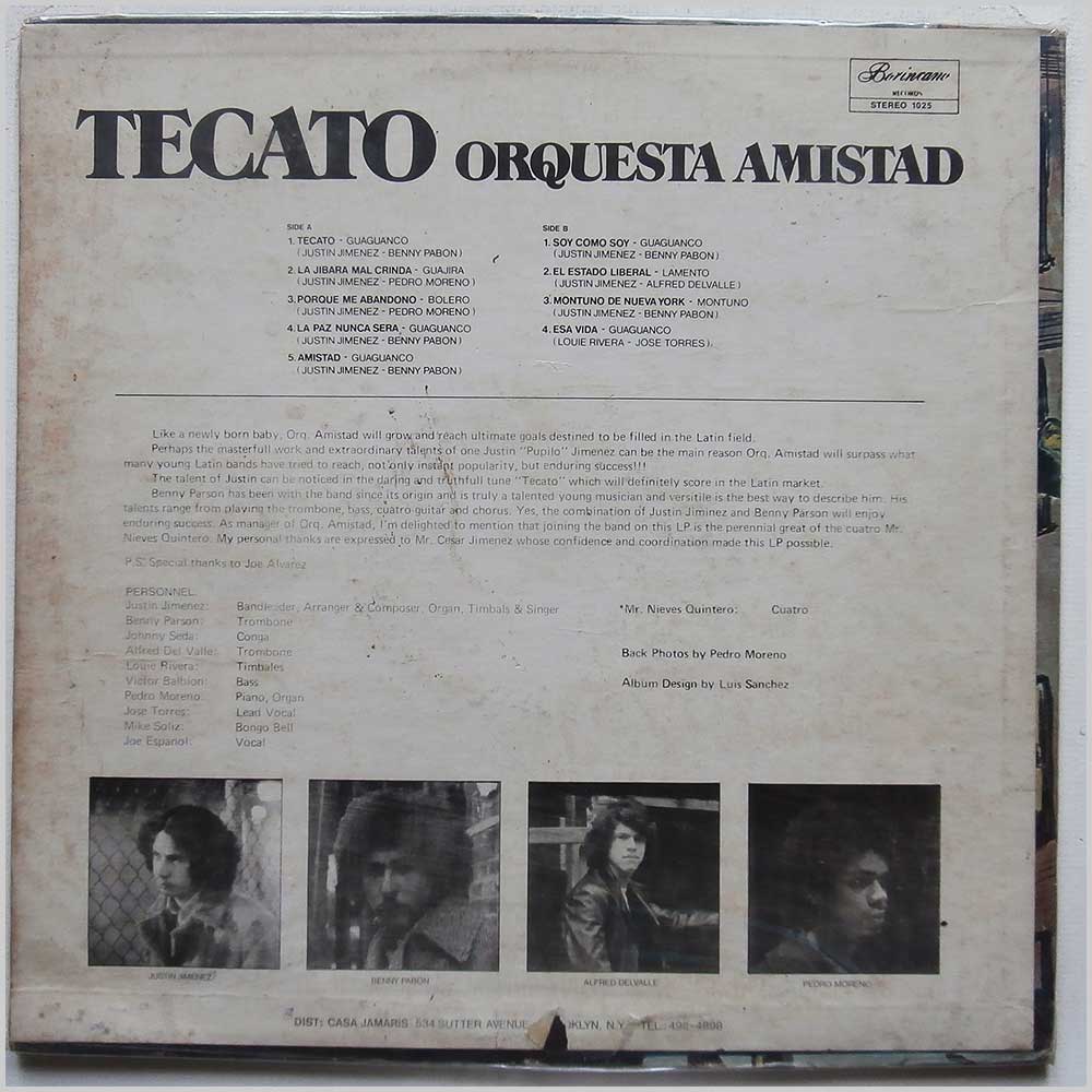Orquesta Amistad - Tecato  (BORINCANO 1025) 
