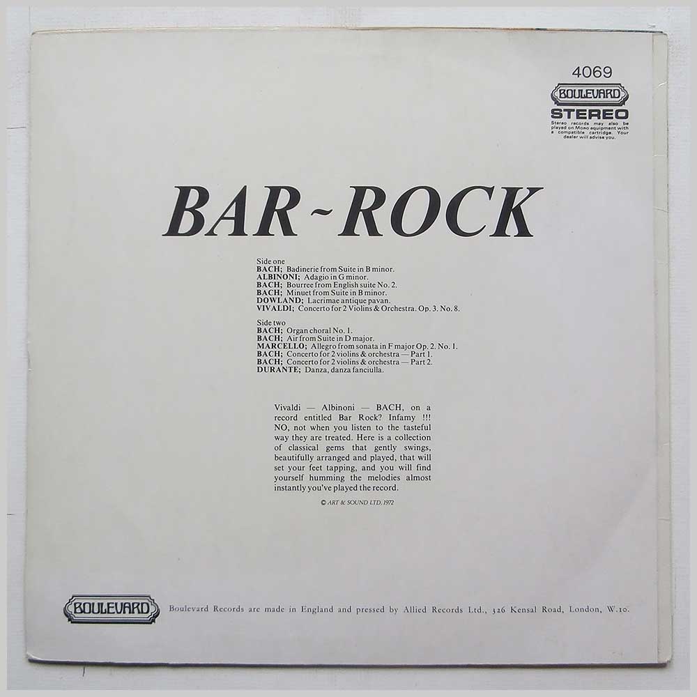 Bar-Rock - Bar-Rock  (BOULEVARD 4069) 