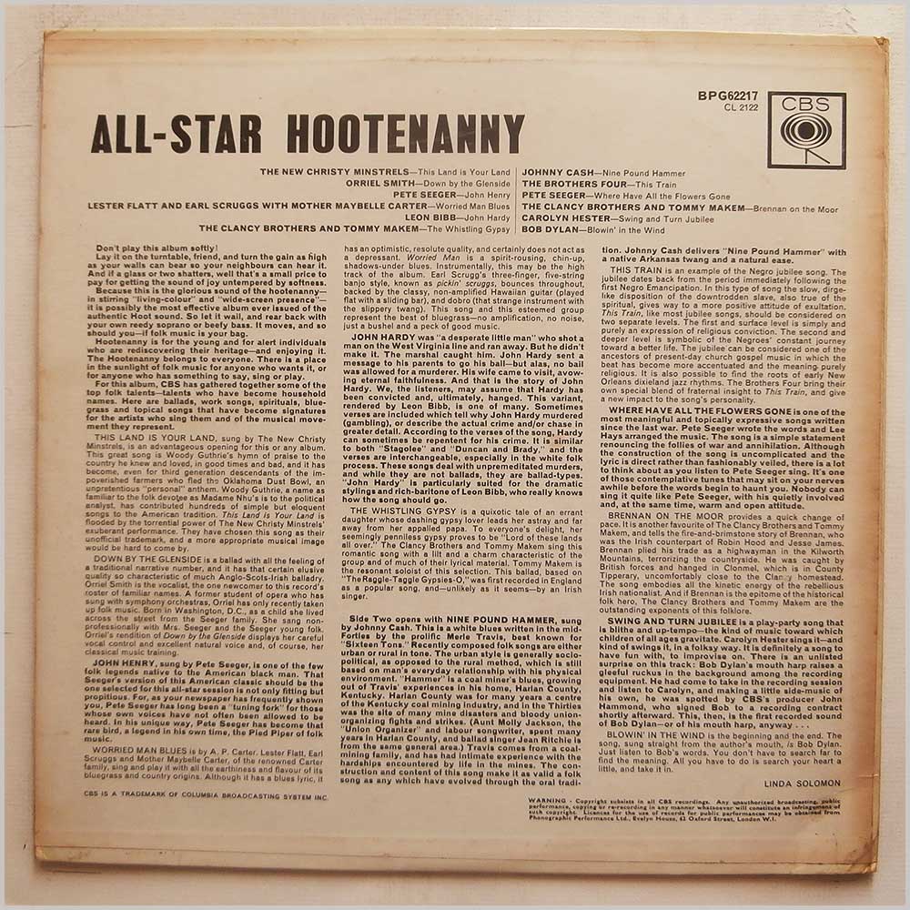 Various - All-Star Hootenanny  (BPG 62217) 