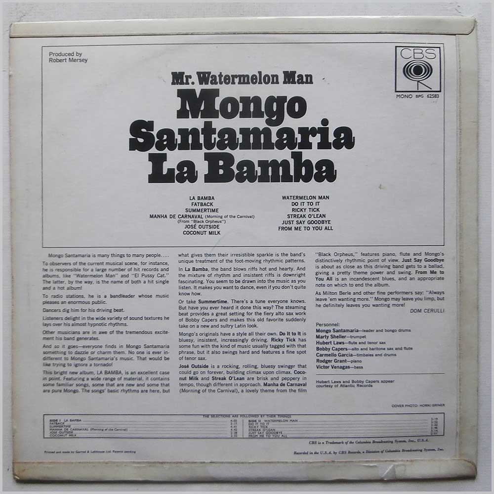 Mongo Santamaria - La Bamba  (BPG 62583) 