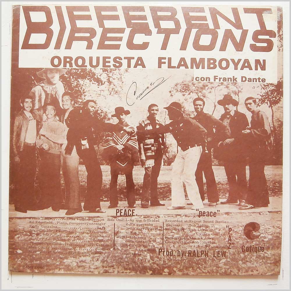 Orquesta Flamboyan Con Frank Dante - Different Directions  (C-1052) 
