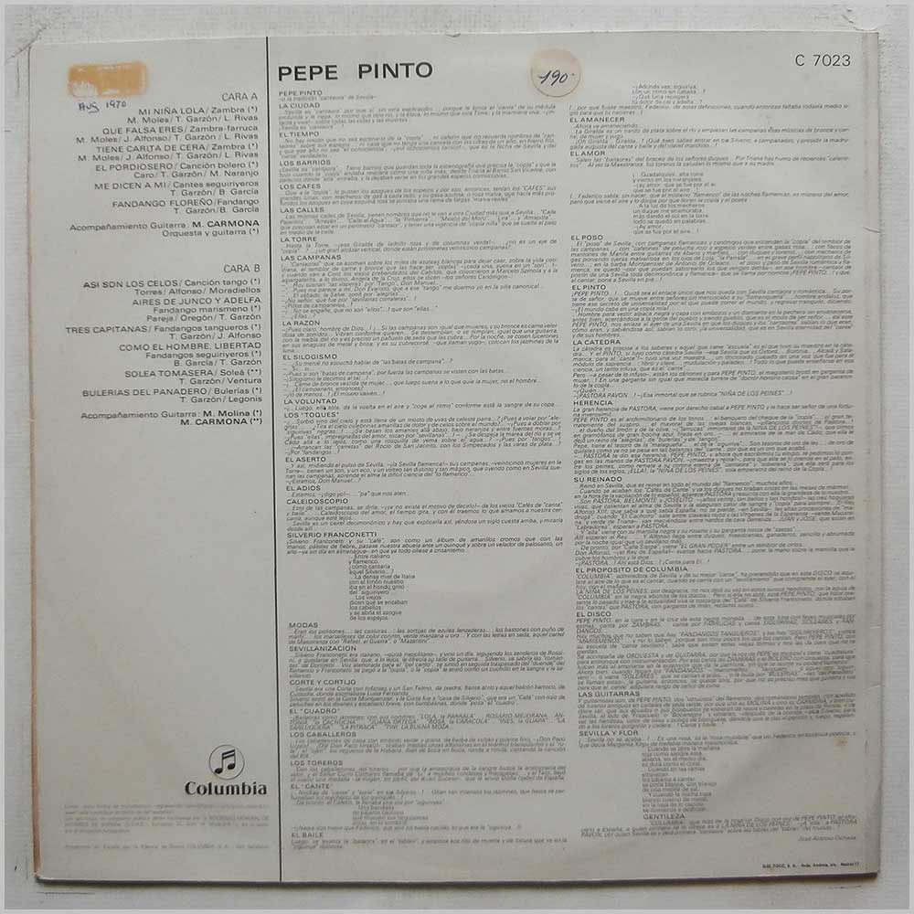 Pepe Pinto - Pepe Pinto  (C 7023) 