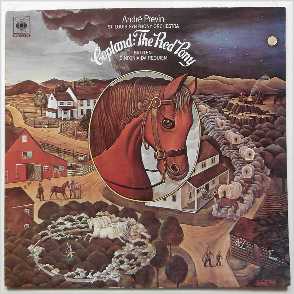 Andre Previn, St Louis Symphony Orchestra - Copland: The Red Pony  (CBS 61167) 