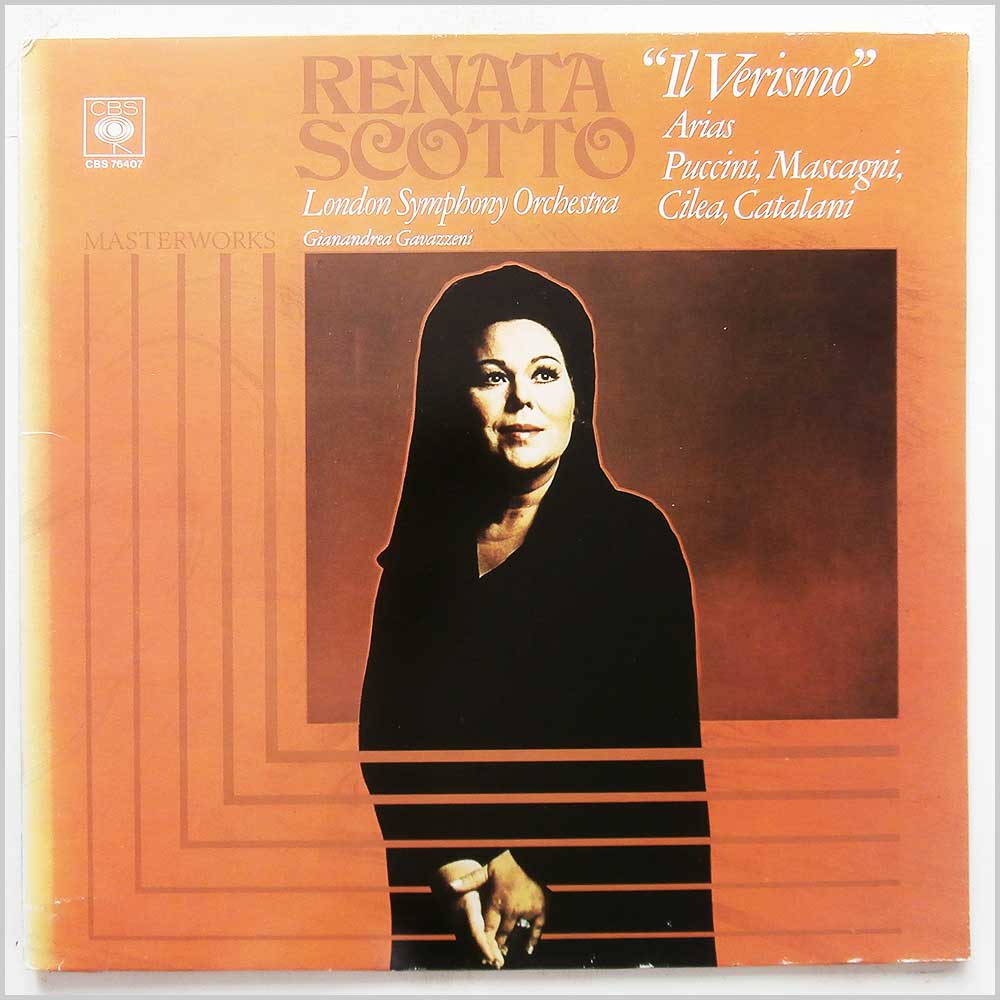 Renata Scotto - Il Verismo Arias: Puccini, Mascagni, Cilea, Catalani  (CBS 76407) 