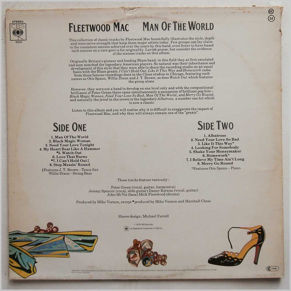 Fleetwood Mac - Man Of The World  (CBS 83251) 